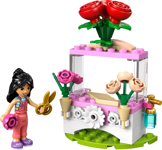 Bloemenkraam met rozen - 30721