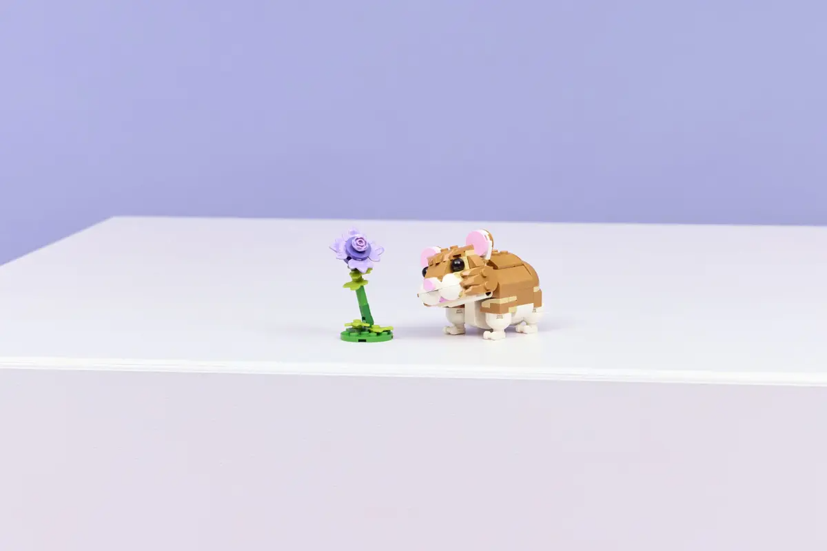 Schattige hamster met bloem - 31376
