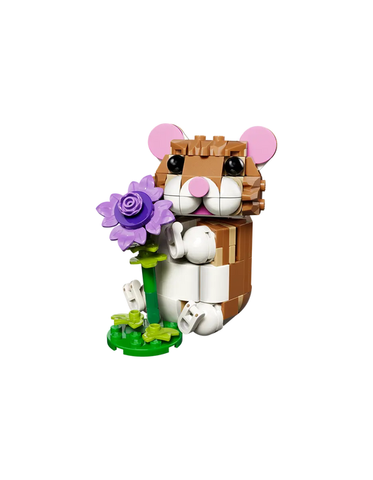 Schattige hamster met bloem - 31376
