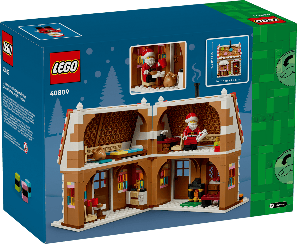 Winters peperkoekhuisje - 40809