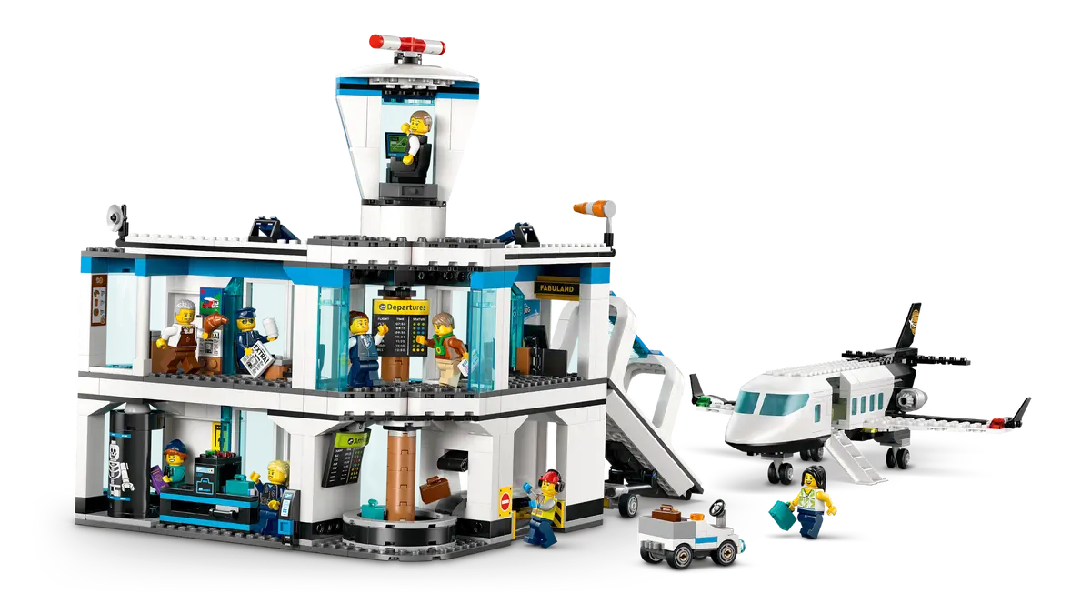 Luchthaven met vliegtuig - 60502