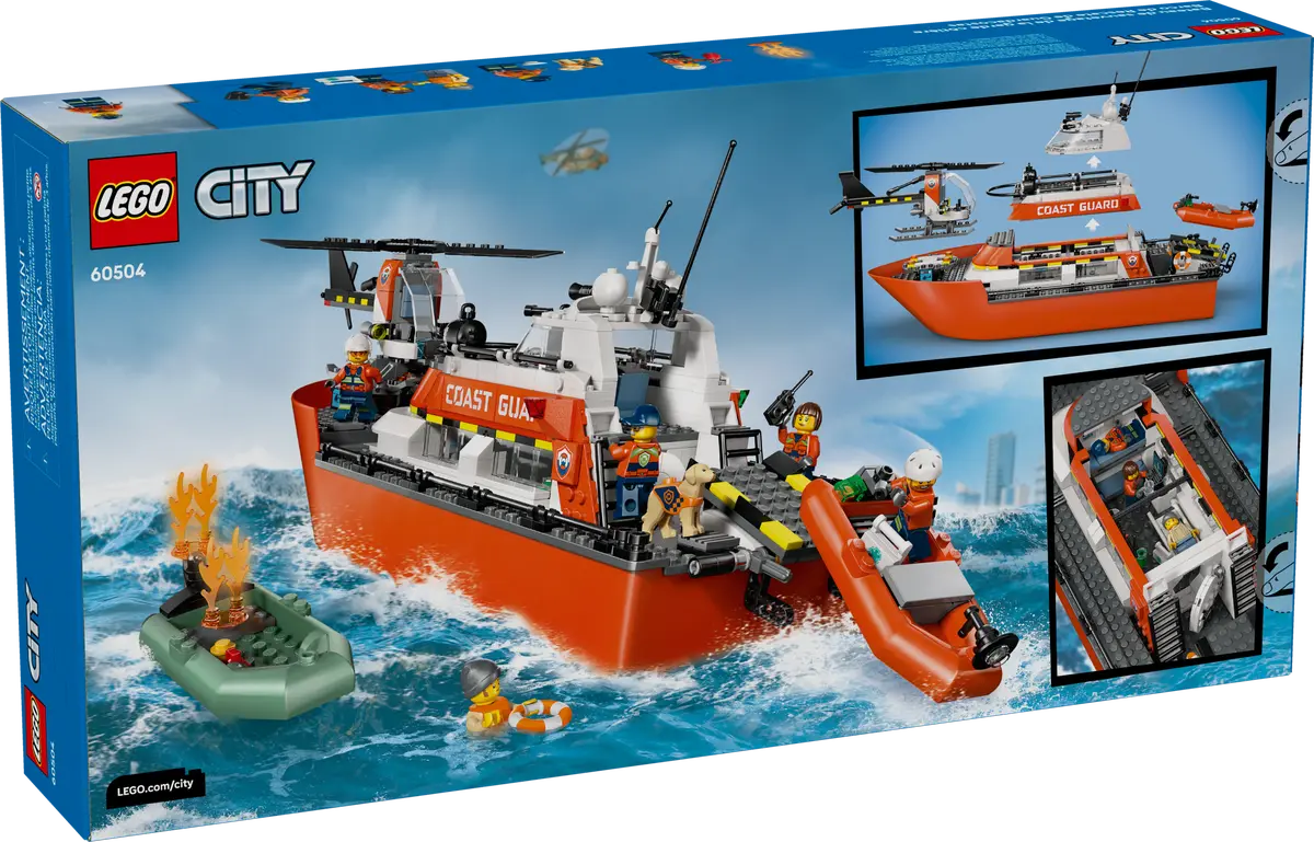Coast Guard rescue boat with helicopter - 60504