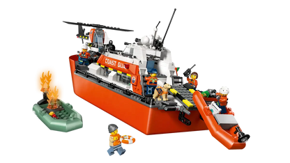 Coast Guard rescue boat with helicopter - 60504