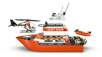 Coast Guard rescue boat with helicopter - 60504