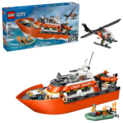 Coast Guard rescue boat with helicopter - 60504