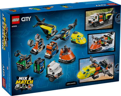 Vliegtuig, servicewagen en hovercraft remix - 60505