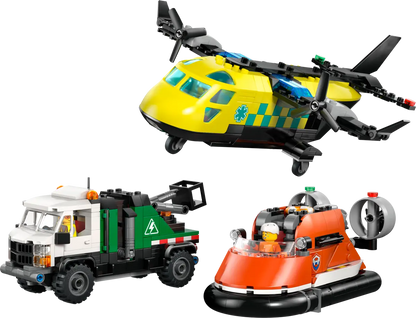 Vliegtuig, servicewagen en hovercraft remix - 60505