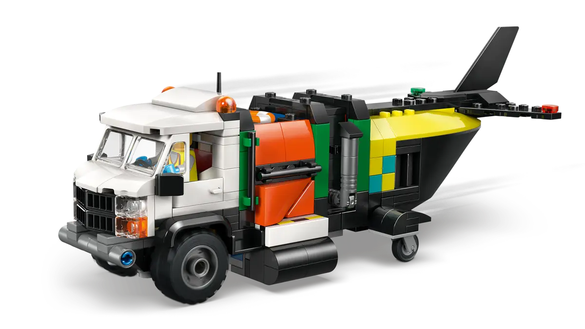 Vliegtuig, servicewagen en hovercraft remix - 60505
