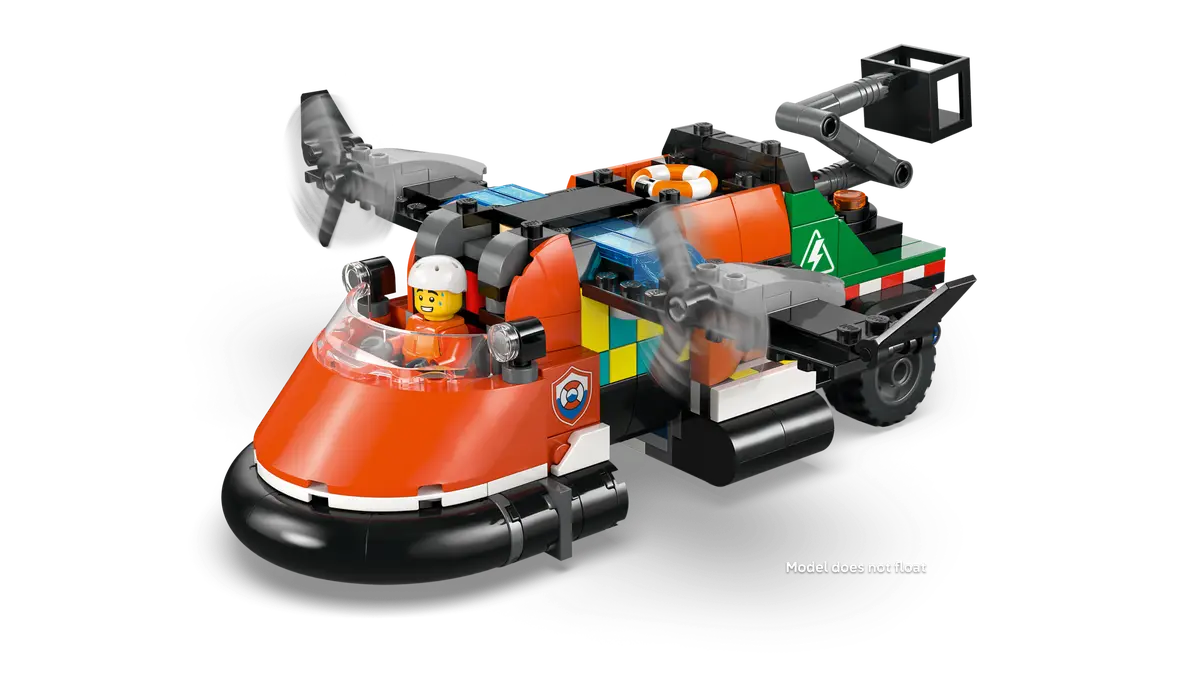 Vliegtuig, servicewagen en hovercraft remix - 60505