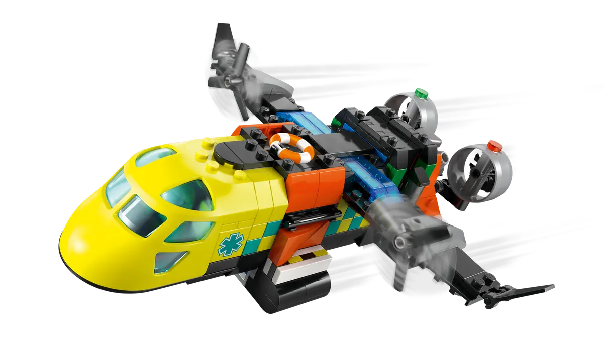 Vliegtuig, servicewagen en hovercraft remix - 60505