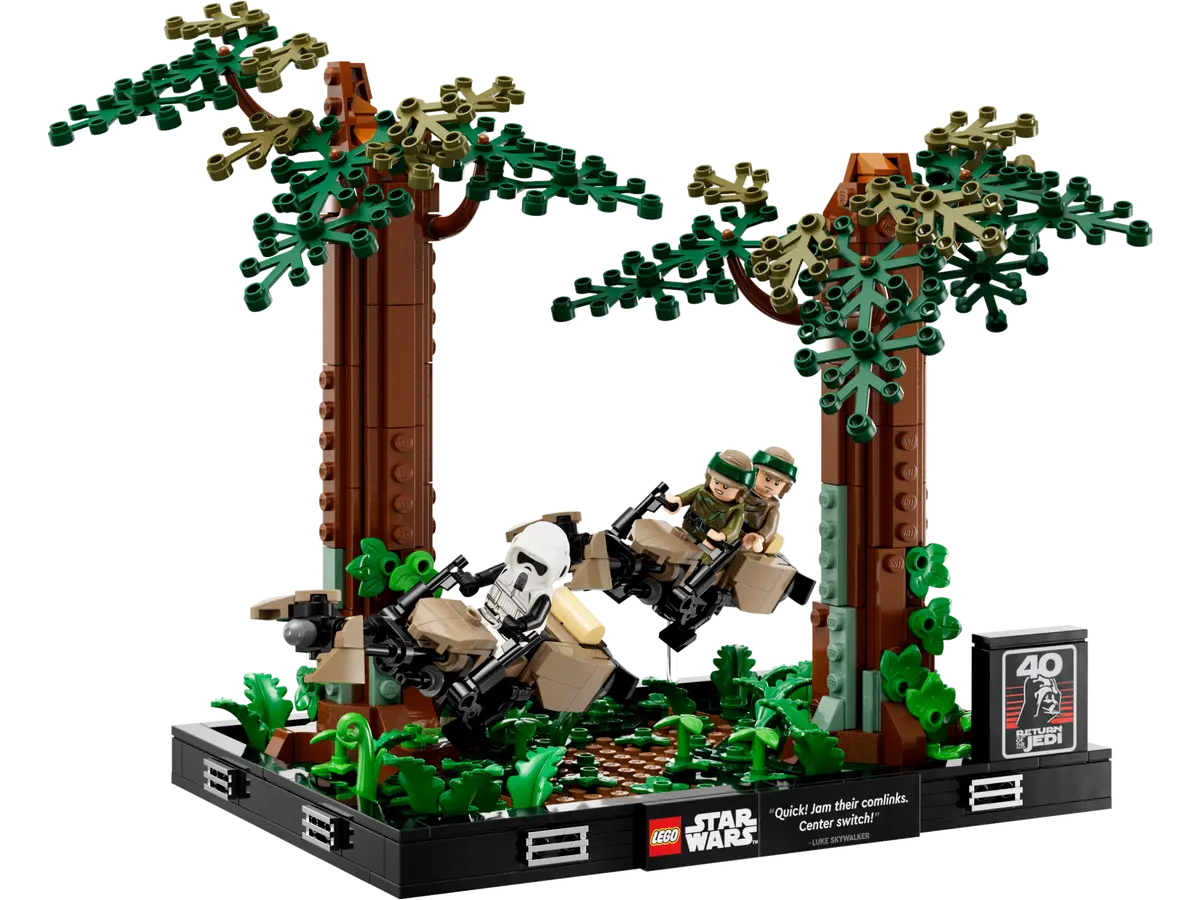 Endor™ speederachtervolging diorama - 75353