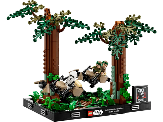 Endor™ speederachtervolging diorama - 75353
