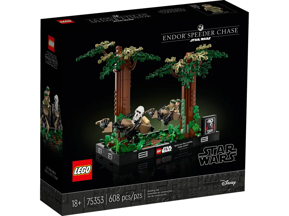 Endor™ speederachtervolging diorama - 75353