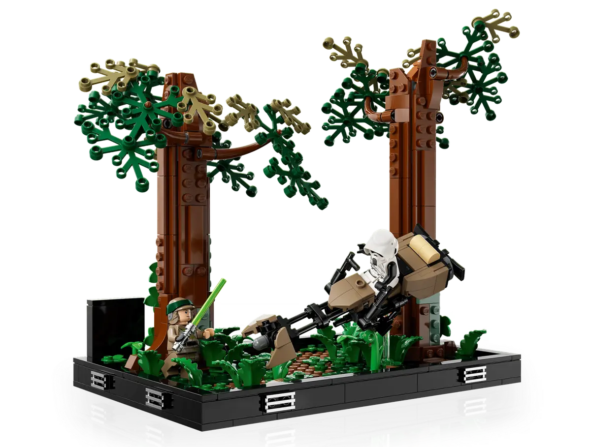 Endor™ speederachtervolging diorama - 75353