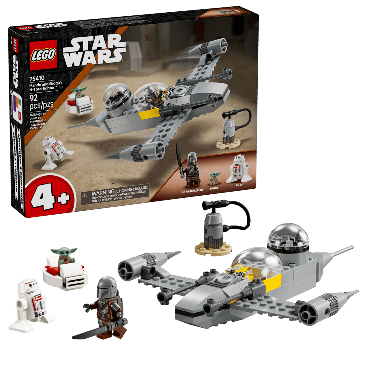 Mando en Grogu's N-1 Starfighter™ - 75410