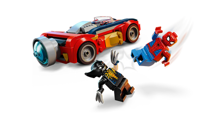 Spider-Man car vs. Venomized Wolverine - 76336