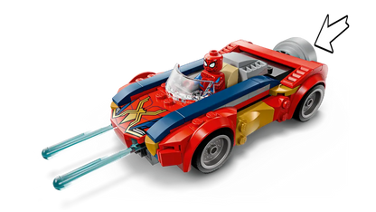 Spider-Man car vs. Venomized Wolverine - 76336