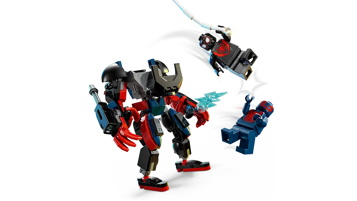 Miles Morales mecha vs. Spider-Man 2099 - 76337