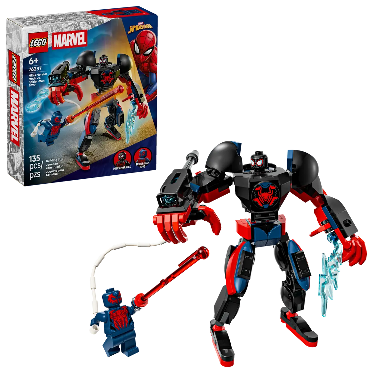 Miles Morales mecha vs. Spider-Man 2099 - 76337