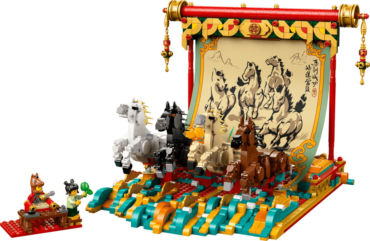 Display with galloping horses - 80119