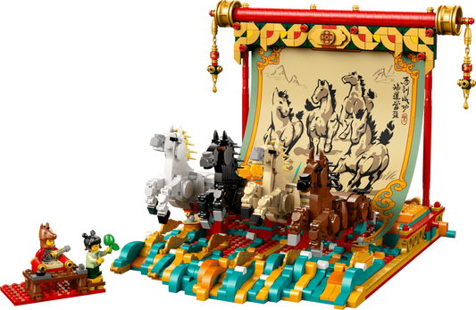 Display with galloping horses - 80119