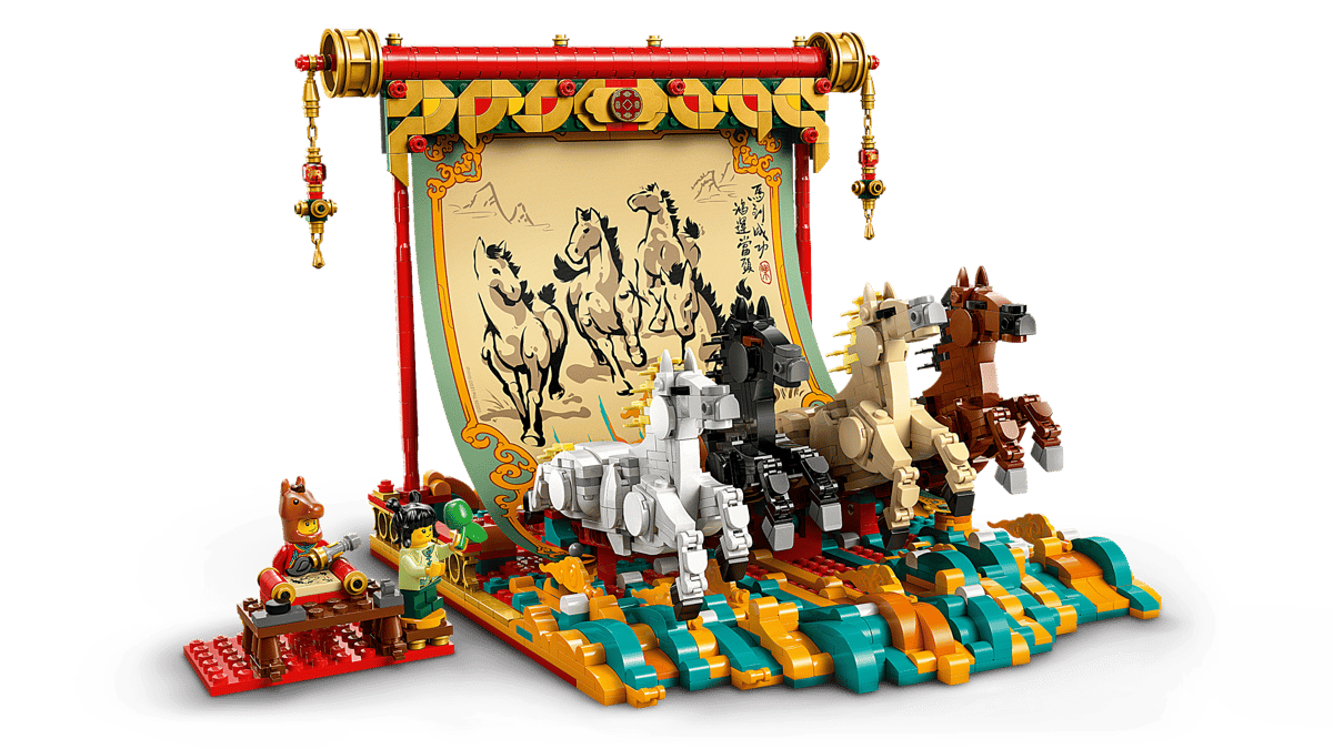 Display with galloping horses - 80119