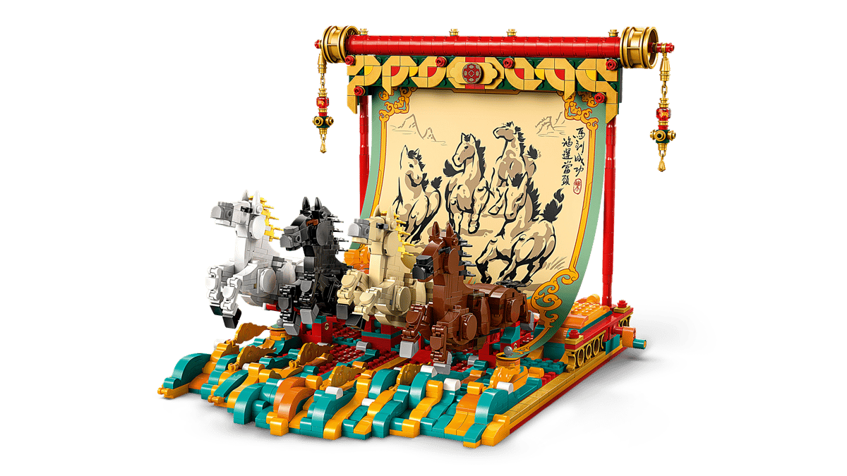 Display with galloping horses - 80119