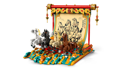 Display with galloping horses - 80119