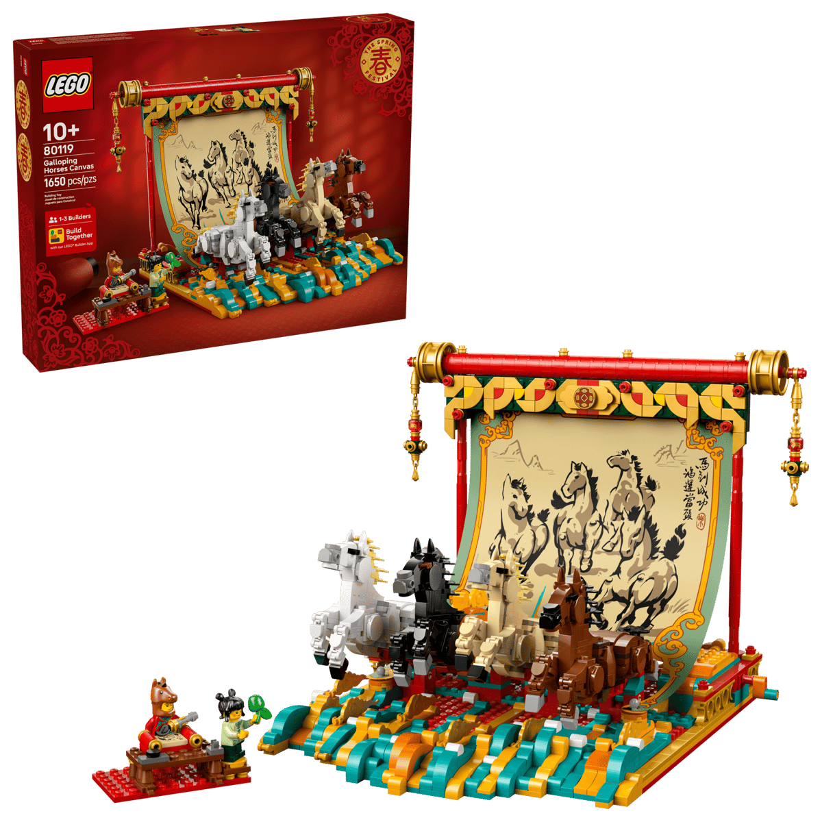 Display with galloping horses - 80119