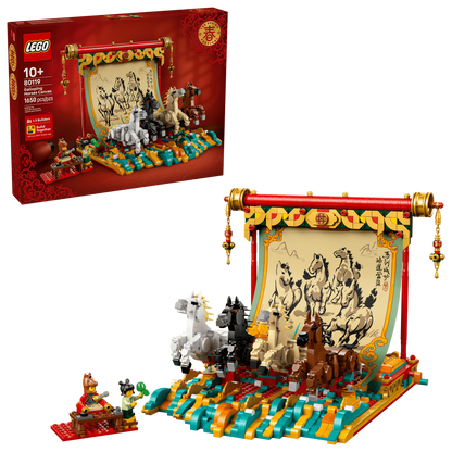 Display with galloping horses - 80119