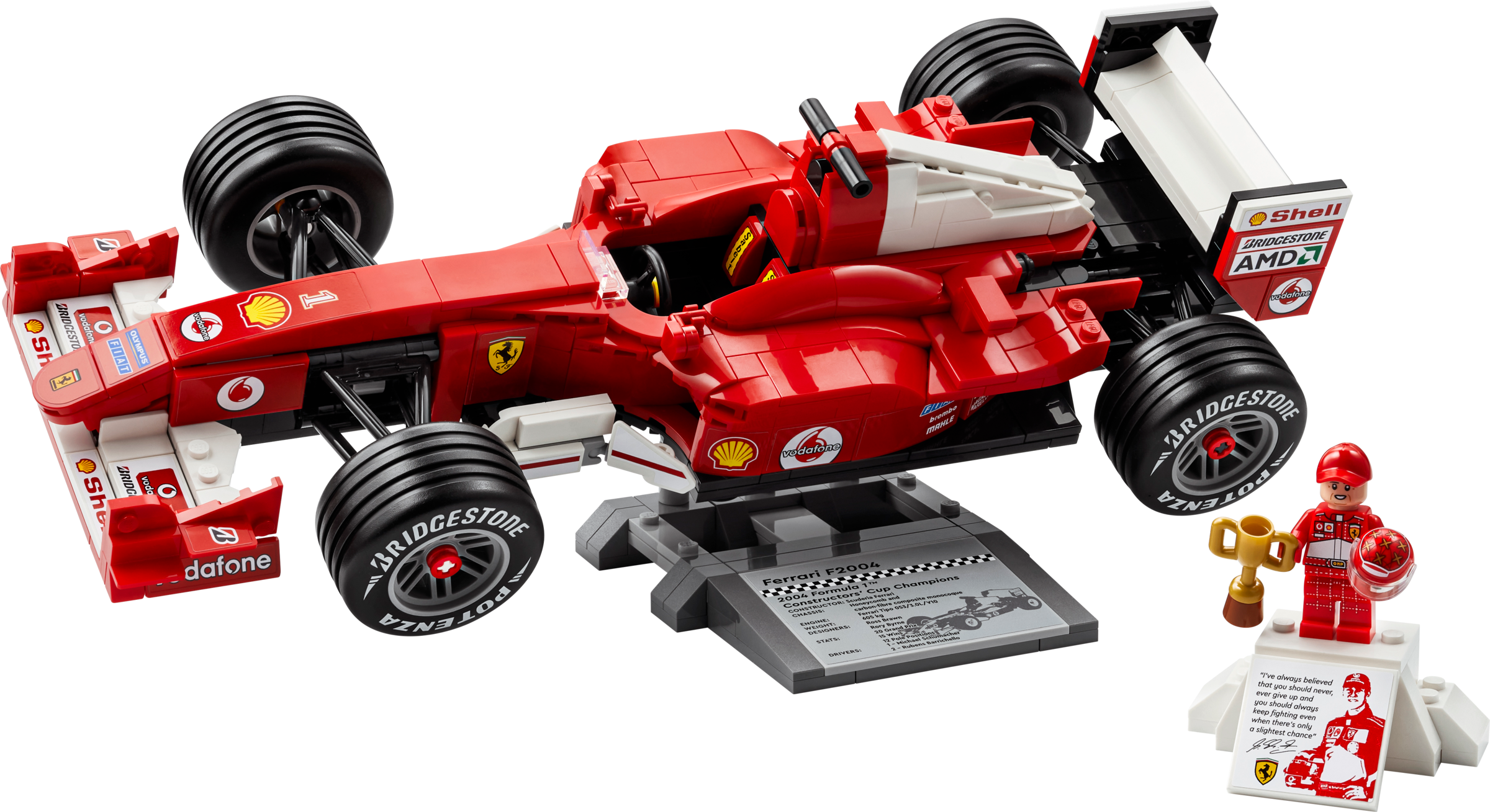Ferrari F2004 and Michael Schumacher - 11375